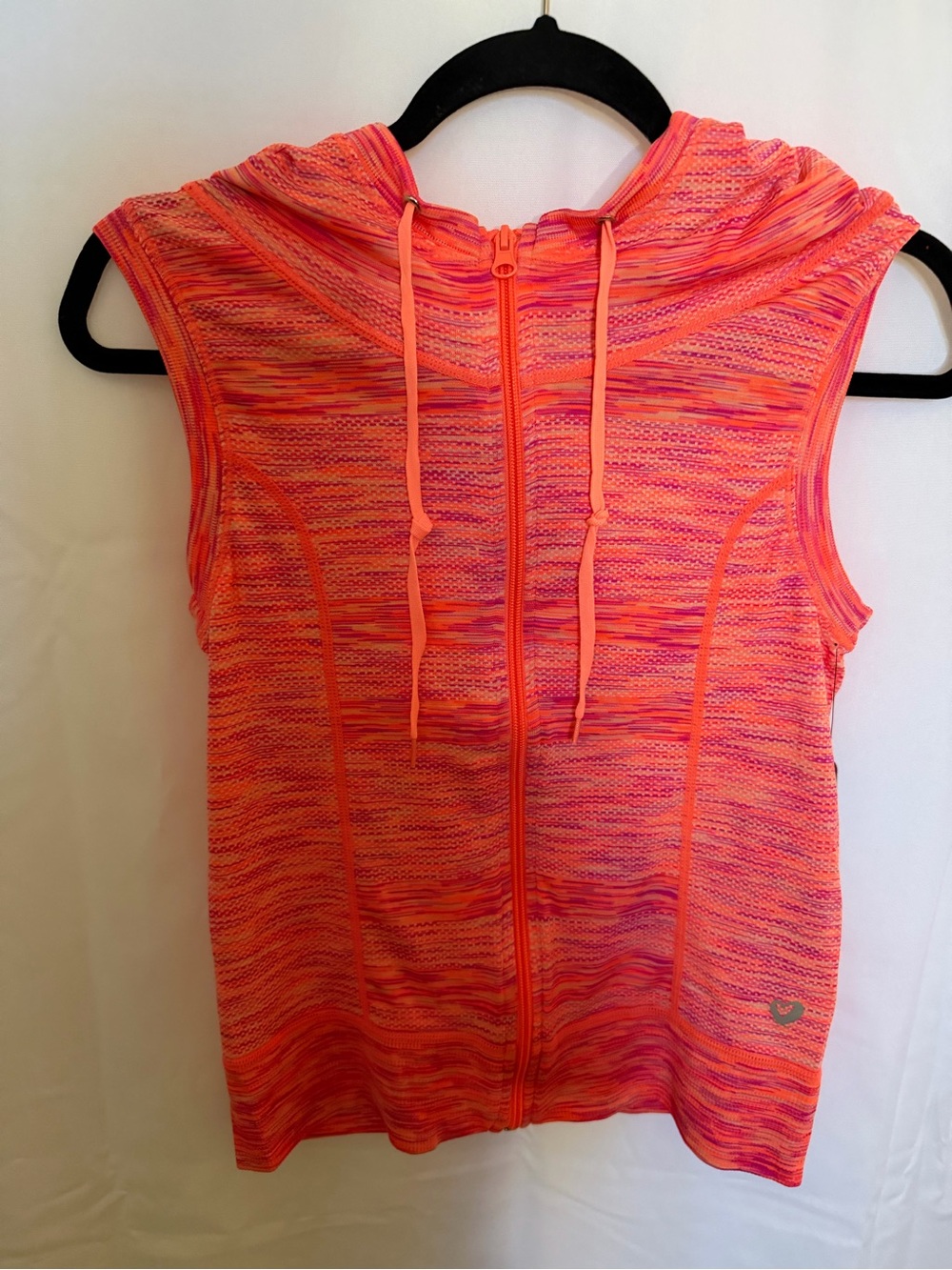 SHO Active Women's Sleeveless Hooded Active Top - Bright Coral Pink